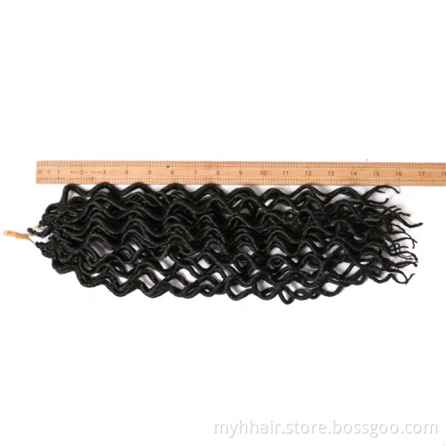 curly 16 inch Crochet Braid hair 75g/pack,24 strands/pack Synthetic Braiding Hair extensions Soft Dread Locks Crochet Braids